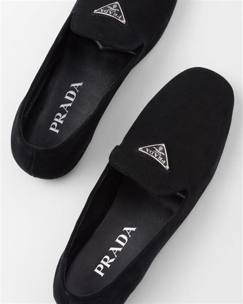 prada camo loafers|Black Suede Loafers .